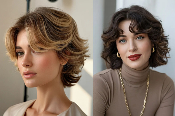 مدل مو کوپ با چتره پرده‌ای