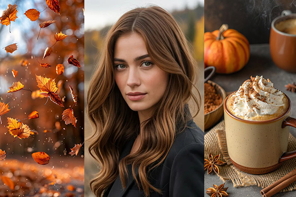 رنگ موی پاییزی