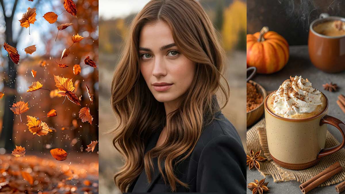 رنگ موی پاییزی