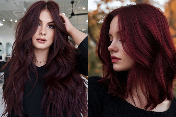 رنگ مو قرمز شرابی