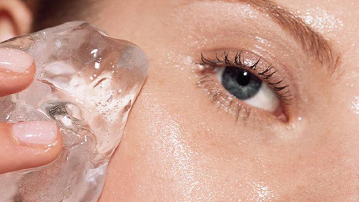 معرفی فواید یخ برای صورت 