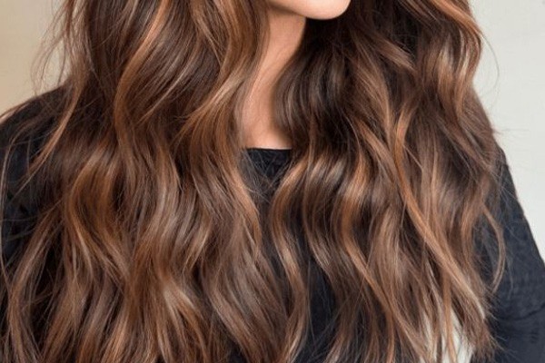 بالیاژ مو کاراملی شکلاتی