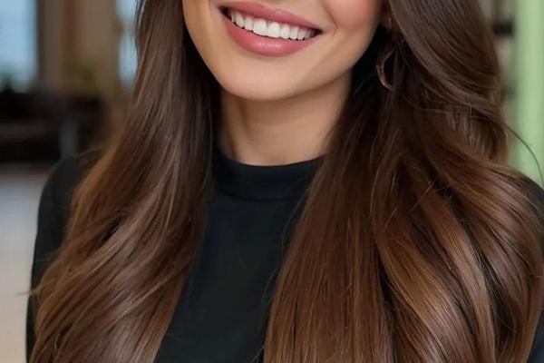 رنگ مو شکلاتی نسکافهای متوسط