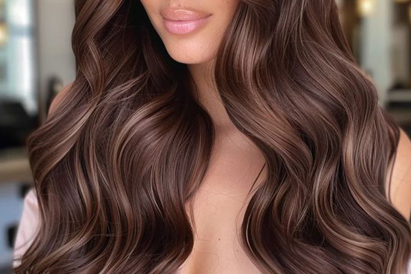 رنگ مو شکلاتی طبیعی با زیتونی