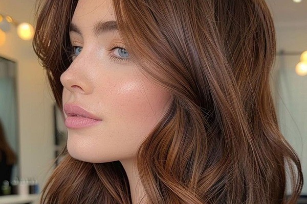 رنگ مو شکلاتی مسی