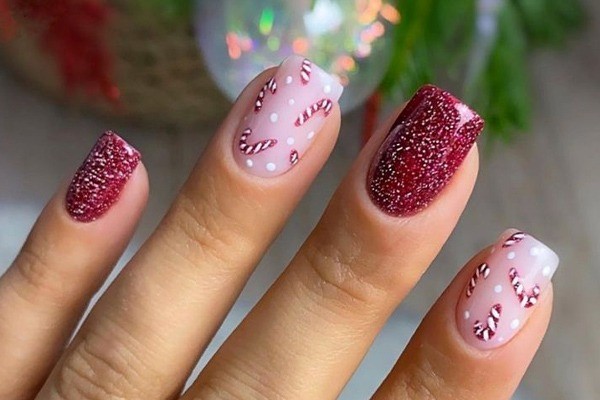 ایده ناخن برای کریسمس