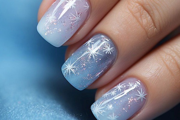 طرح ناخن برفی 