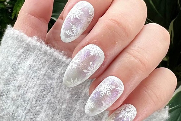 طرح ناخن زمستانی 