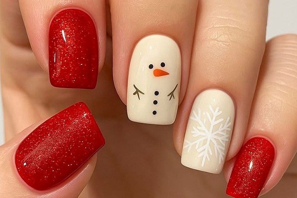 طرح ناخن آدم‌برفی