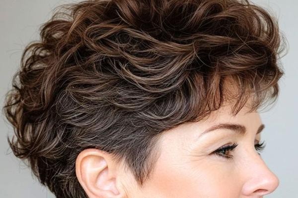 کوتاهی موی فر زنانه پیکسی