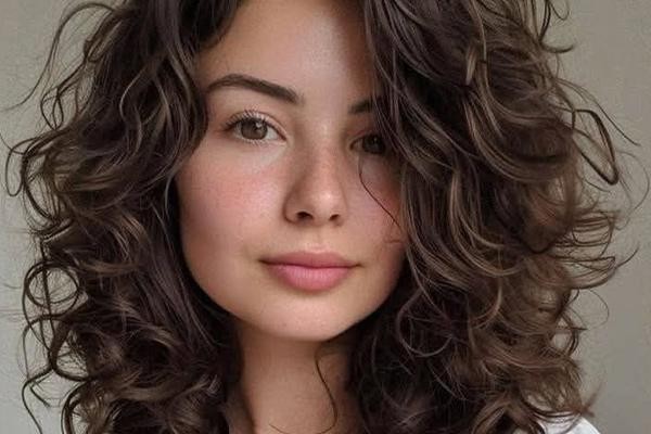 موهای فر تا شانه