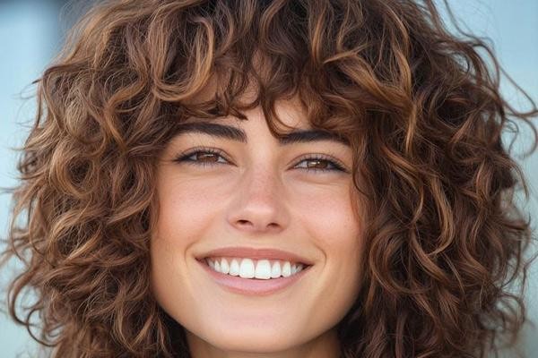 کوتاهی موی فر زنانه شگی