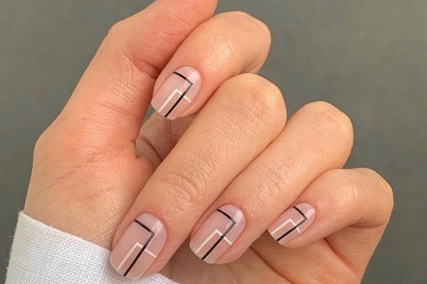 طرح ناخن مدرن کارمندی 