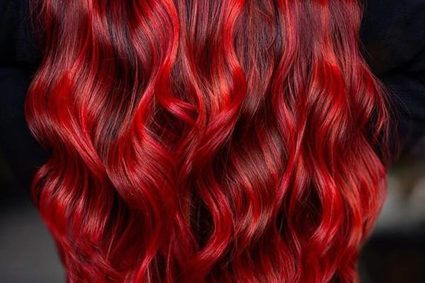 رنگ موی قرمز کلاسیک آتشی