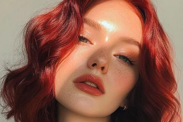 رنگ مو قرمز آتشی