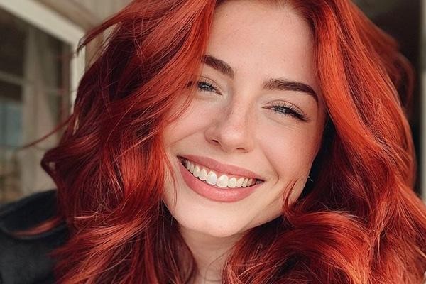 ترکیب رنگ مو مسی و قرمز آتشی