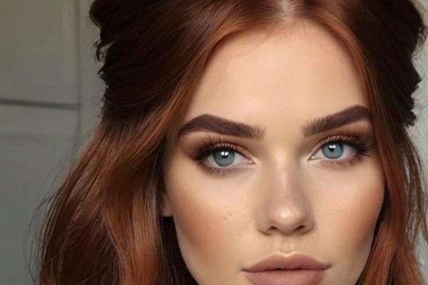 رنگ مو مسی قهوهای