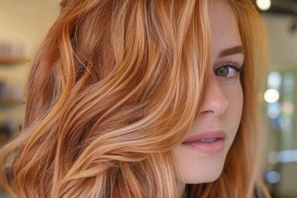 رنگ مو مسی روشن