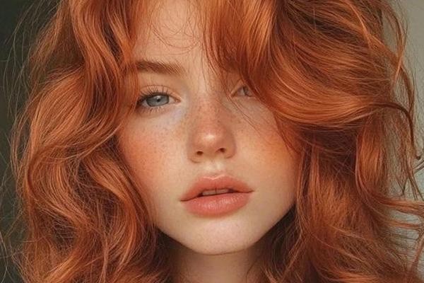 رنگ موی روشن با رنگ مسی