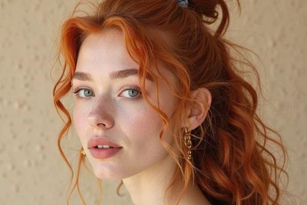 رنگ مو مسی طلایی