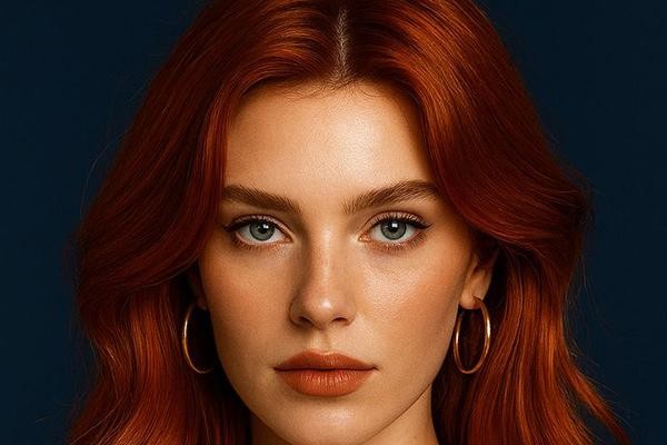 ترکیب رنگ مو قرمز مسی