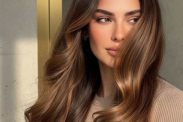 رنگ مو عسلی شکلاتی 