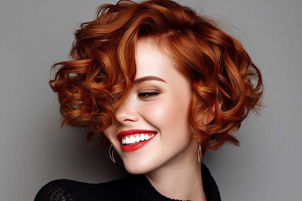 مدل موی فر کوتاه زنانه مجلسی