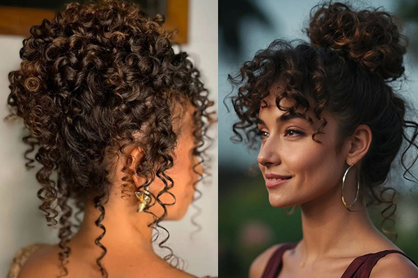 مدل موی کوتاه برای موهای فر و صورت کشیده