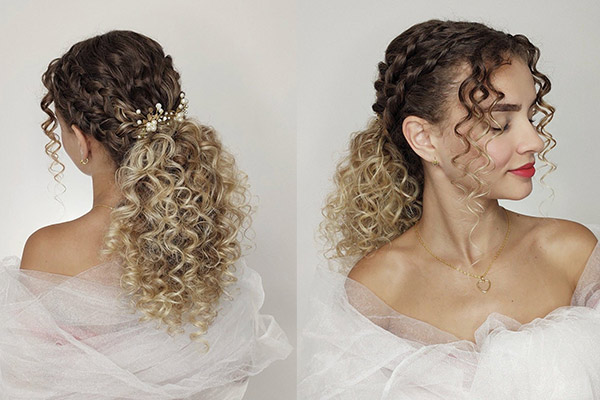 مدل موی فر کوتاه مجلسی