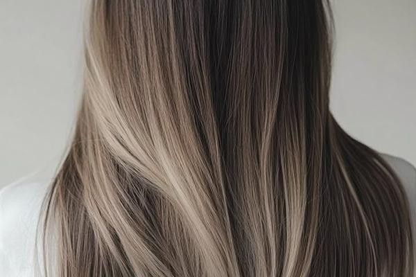 رنگ مو آمبره شکلاتی دودی