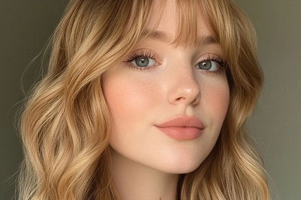 چهره‌ای روشن با رنگ موی بلوند طلایی