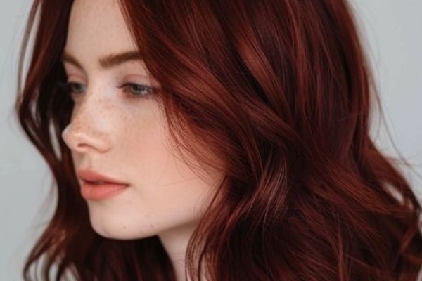 روشن‌تر شدن چهره با رنگ مو قرمز