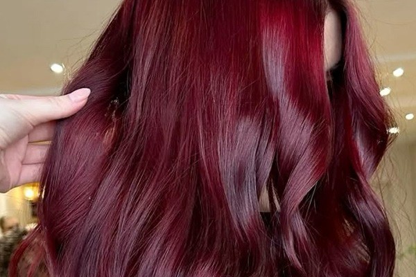 رنگ مو ترند قرمز گیلاسی